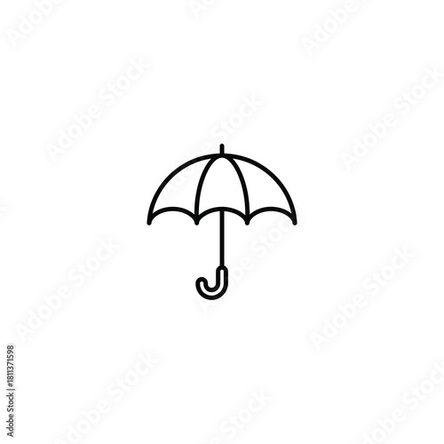 Open Hajj Pilgrim Umbrella Icon