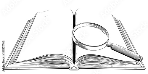 Open Book Secrets | Clean, isolated vector art for creative projects.