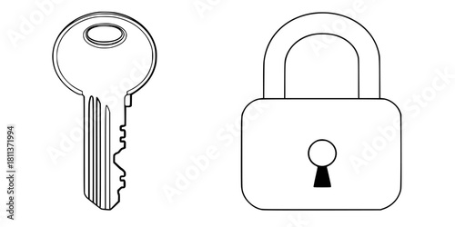 Silent Sentinels: Visual Guide Home Security | Clean, isolated vector art for creative projects.