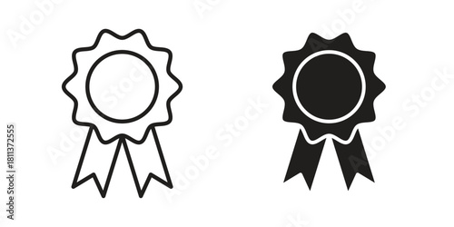 Badge icons of black colored in various styles