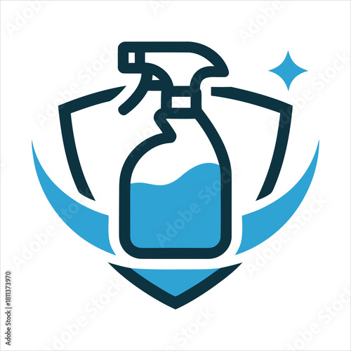 Cleaning protection spray bottle