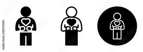 Self Love Icon Collection Glyph & Mixed Style