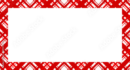 Candy cane christmas frame with blank space. Christmas border frame. Merry Christmas Candy cane rectangle frame card elements decoration. New Year picture frame ribbon. Xmas striped border