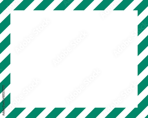 Candy cane christmas frame with blank space. Christmas border frame. Merry Christmas Candy cane rectangle frame card elements decoration. New Year picture frame ribbon. Xmas striped border