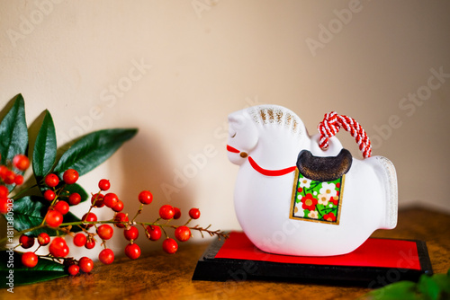 午年の置物_年賀状