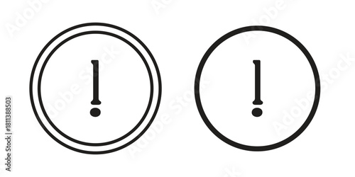 Info icons of black colored in various styles