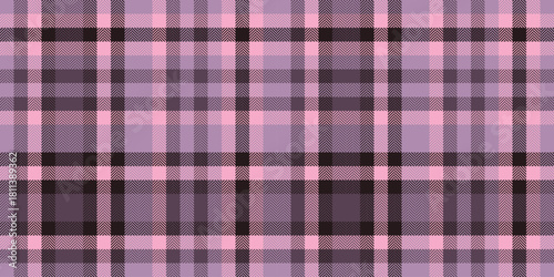 Minimal textile check tartan, upscale vector background fabric. Wedding texture pattern seamless plaid in pastel and pink colors.