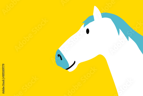 馬, 年賀状, 正月, 和風, 和柄, うま, 動物, イラスト, 干支, 年末, 新年, ベクター