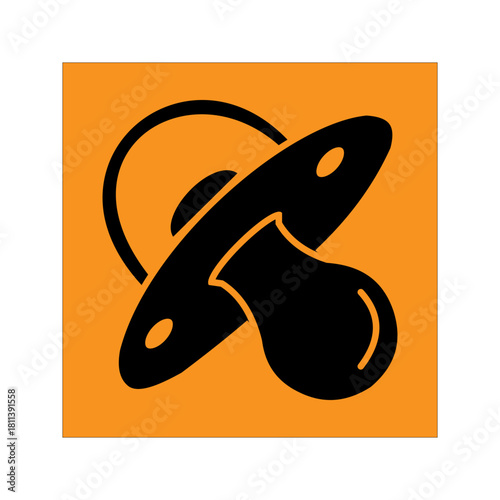 baby-pacifier-minimal-icon set. vector illustration, pictogram isolated on white background. color editable