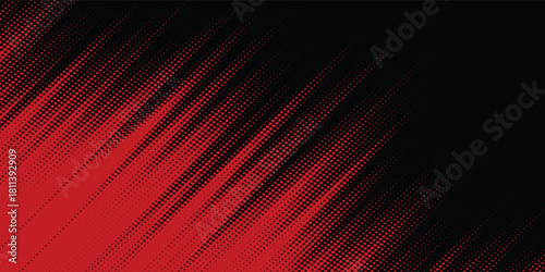 Halftone dots red and blue color pattern gradient grunge texture background. Dot pop art comic sport style vector illustration. grunge vector dots