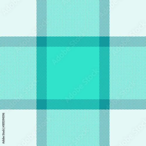 Harmony vector tartan plaid, chinese new year background fabric texture. Best check pattern seamless textile in light and teal colors.
