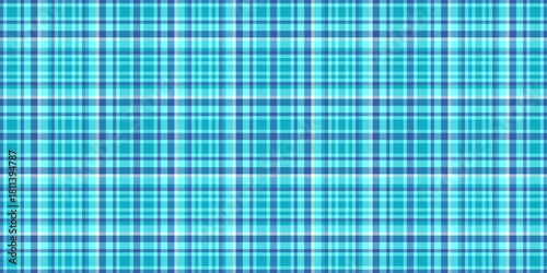 Us textile vector tartan, luxurious texture plaid seamless. Workshop fabric pattern check background in cyan and blue colors.