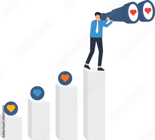 Businessman holding money balancing coins cash stacks financial decision investment choice wealth management profit comparison asset allocation business finance financial success