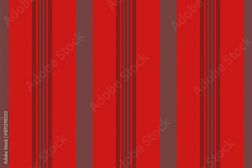 Comfort vertical texture vector, party textile seamless fabric. Retail background pattern stripe lines in red and cyan colors.