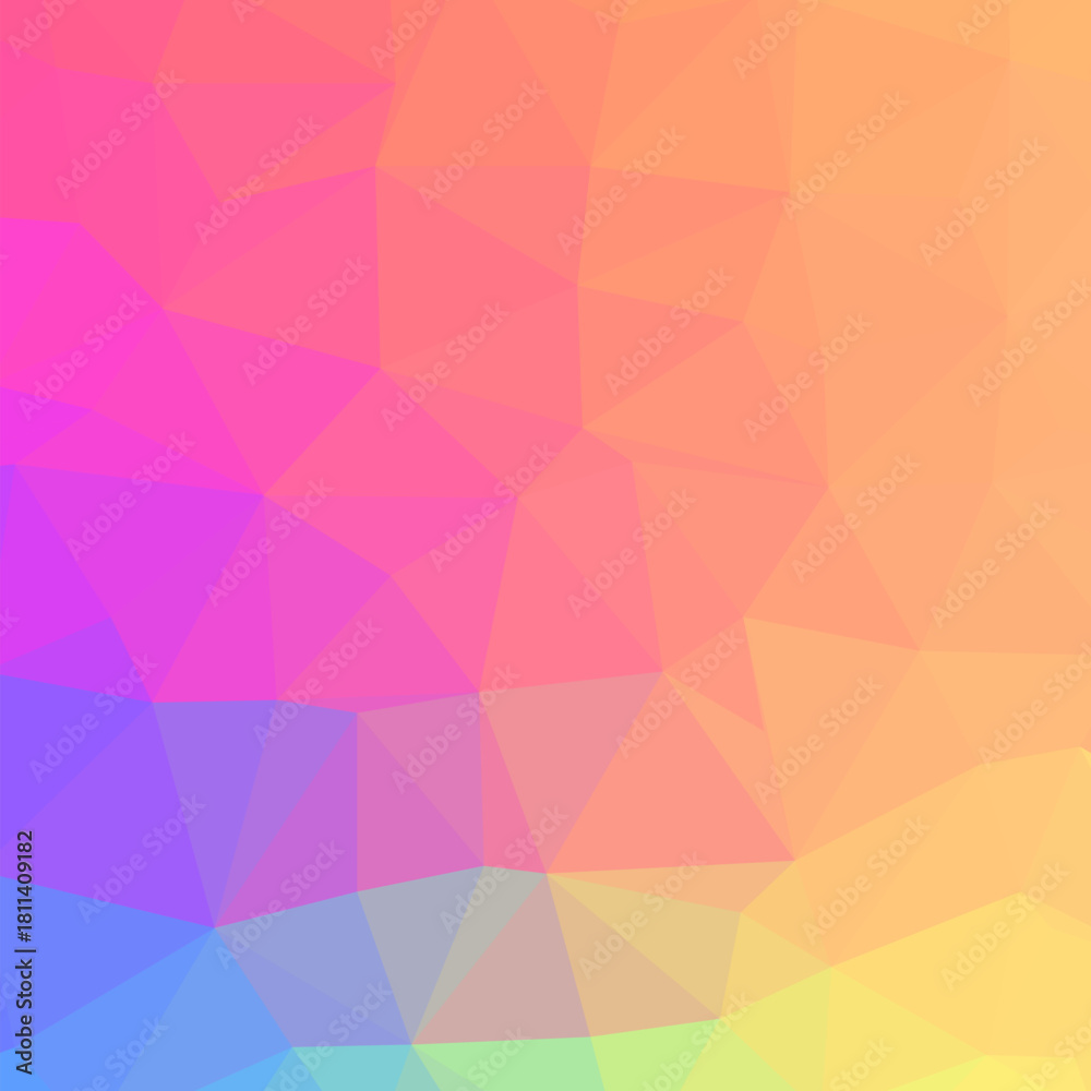 Fototapeta premium Colorful bright geometric background. Raster Illustration. eps 10