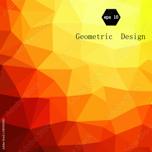 Simple colorful triangle vector background. eps 10