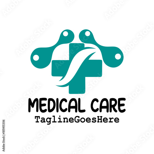 Cross Medical Logo, Health Symbol. Vector Logo Design Template