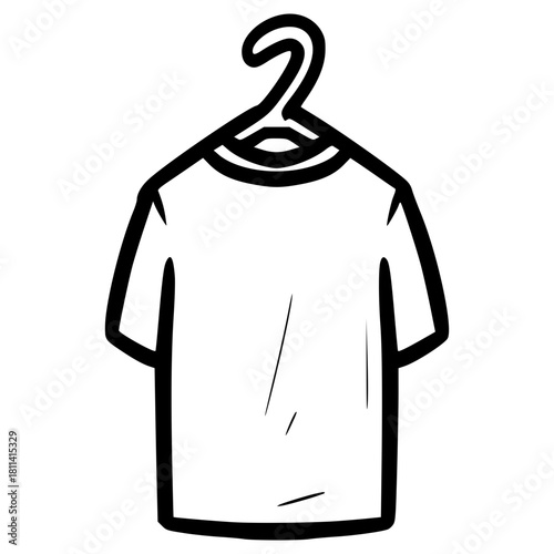 doodle hanger illustration hand drawn outline vector