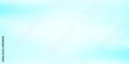 Light blue background with a medical cross pattern. a light gradient. minimalist style. vector illustration. research concept design. minimalistic template.