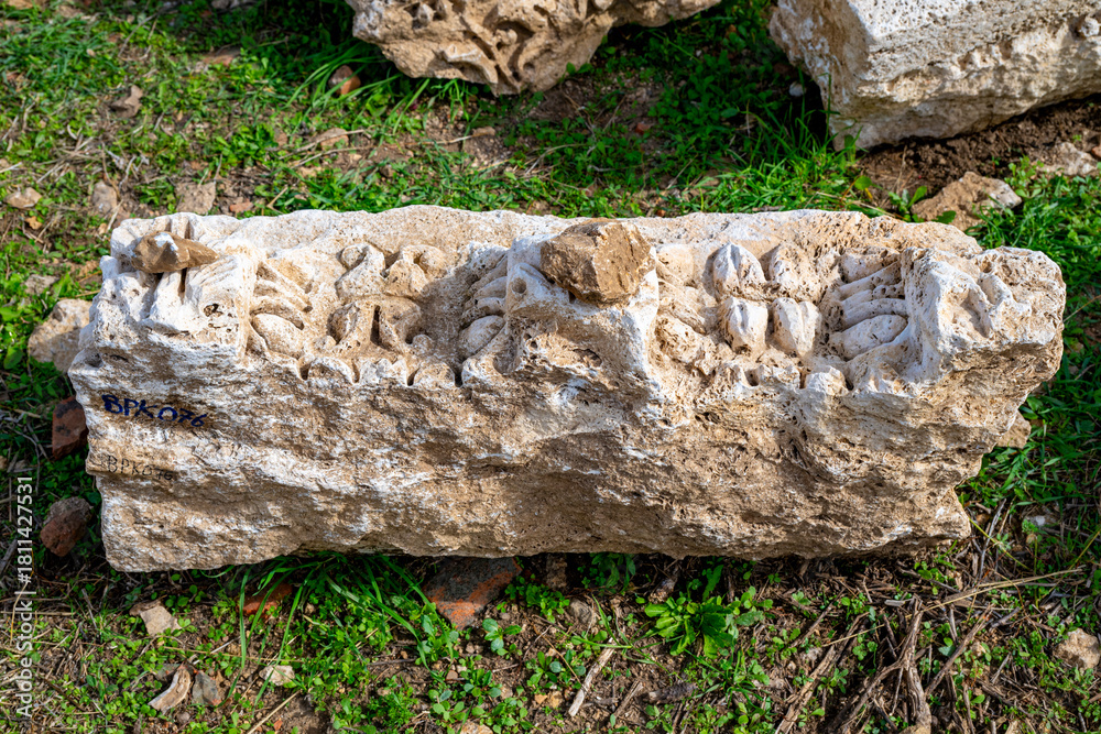 Fototapeta premium Cremna or Kremna (Ancient Greek: Κρῆμνα), was an ancient town in Pisidia. It is situated in the district of Bucak. It stands in a remote valley on a high plateau dominating the ancient Cestrus River