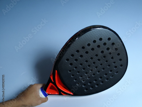 Padel Racket in Hand Action Sports Grip Photography