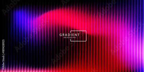 Futuristic neon gradient pattern with diagonal glowing lines blending smooth and radiant colors. Minimalistic abstract dark background perfect for creative digital tech designs. Vector illustration 