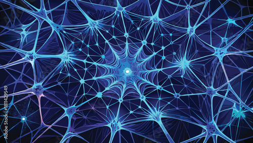 Artificial Intelligence Neural Network Data Technology Concept Isolated background