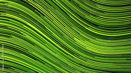 Dynamic wavy green lines suitable for backgrounds, abstract designs, wallpaper, digital art, website graphics, and vibrant social media posts.