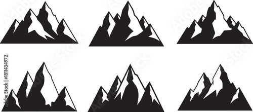 Majestic Mountain Silhouette Vector Collection

High Peak Black Mountain Outline Set

Adventure Landscape Mountain Silhouette Bundle