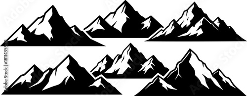 Majestic Mountain Silhouette Vector Collection

High Peak Black Mountain Outline Set

Adventure Landscape Mountain Silhouette Bundle