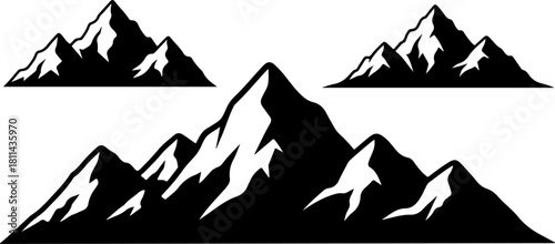 Majestic Mountain Silhouette Vector Collection

High Peak Black Mountain Outline Set

Adventure Landscape Mountain Silhouette Bundle