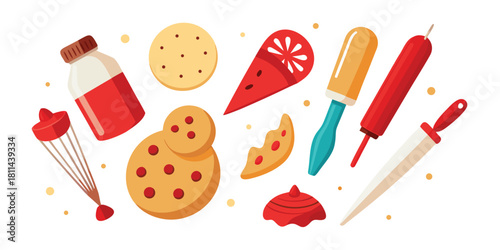 Cookies popsicles juice sweets dessert food treats summer snack bakery colorful fun