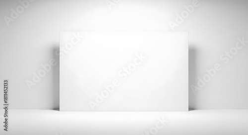 Wallpaper Mural Blank white square canvas on a spotlighted studio background Torontodigital.ca