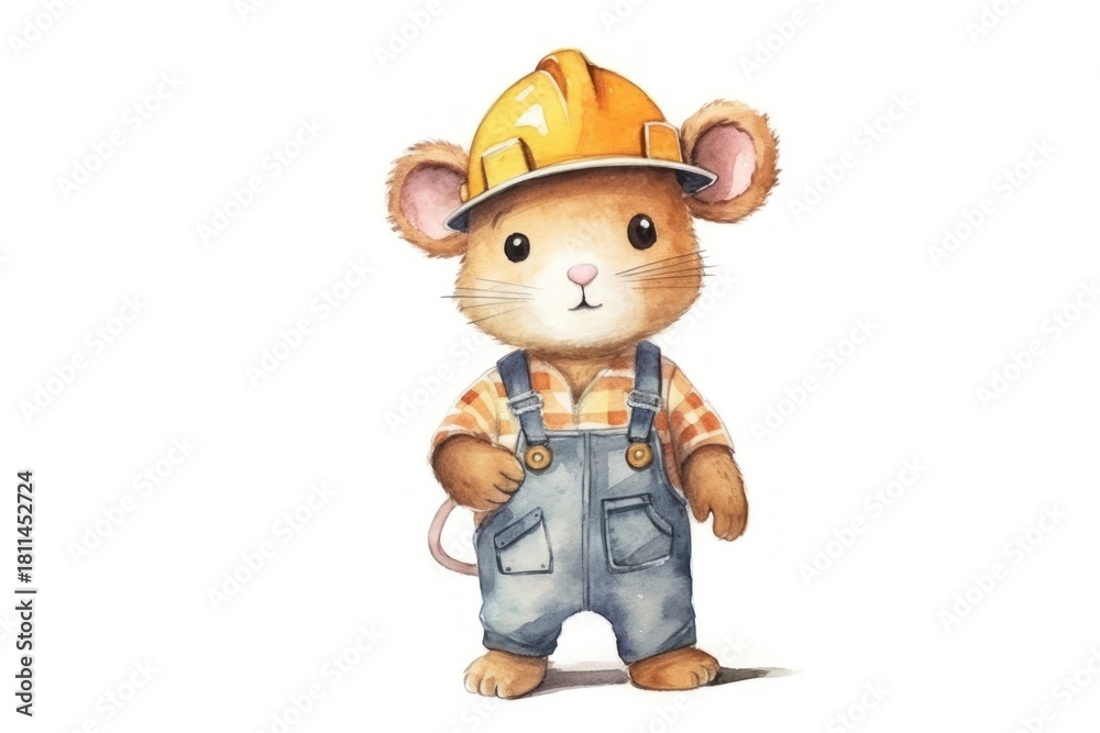Fototapeta premium Cartoon cute rat toy.