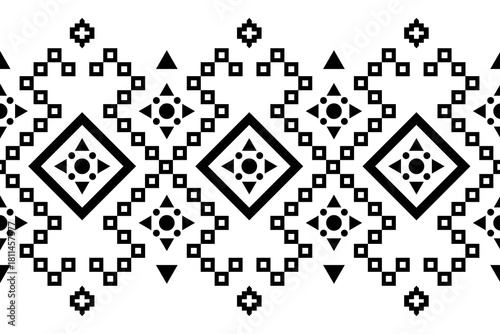 traditional ornamental motif design printed fabric material