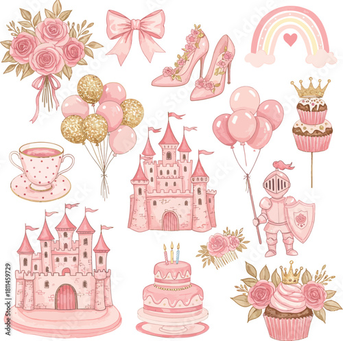 Young woman meditating in a peaceful garden surrounded by blooming flowers and nature elements