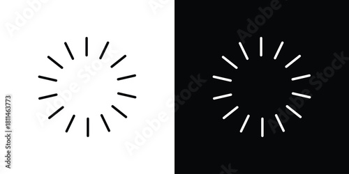 Loading icons symbols. Collection of simple black icons