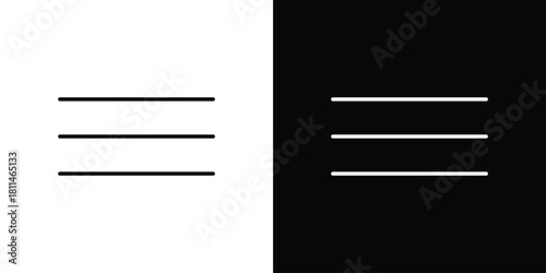 Menu icons symbols. Collection of simple black icons