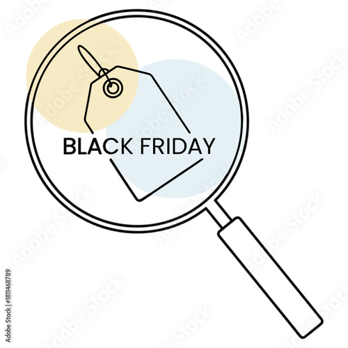 Black Friday Magnifying Glass Inspection