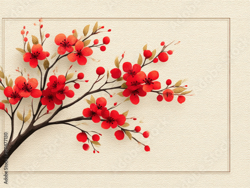 chinese new year frame