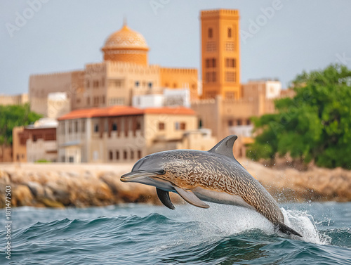dolphin in the waters of Oman