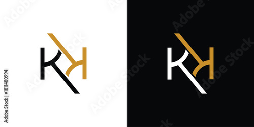 Modern and unique KK letter logo design
