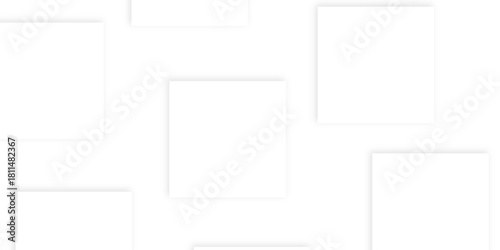 White-Gray abstract vector background. Digital technology concept. Modern transparency rectangle shapes.