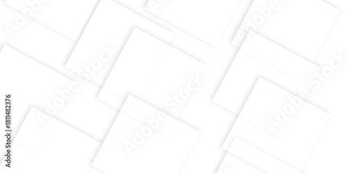 White-Gray abstract vector background. Digital technology concept. Modern transparency rectangle shapes.