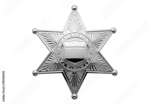 Fotografía Isolated sheriff star badge representing law enforcement, a symbol of authority