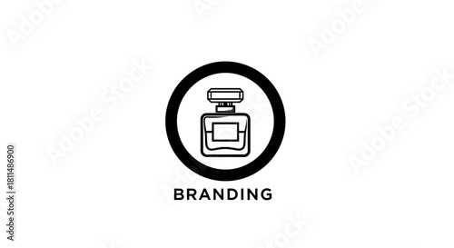 Branding Concept Perfume Bottle Crafting a Sophisticated and Elegant Identity with Refined Scent