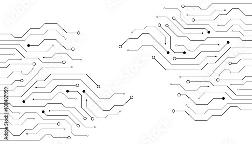 Abstract digital background with technology circuit board texture. Electronic motherboard illustration. Communication and engineering concept. Vector illustration