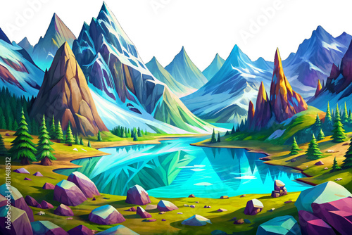 Sawtooth Wilderness Idaho Jagged snow capped peaks surrounded by crystal lakes and untouched alpine valleys rarely visited by travelers