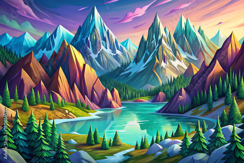 Sawtooth Wilderness Idaho Jagged snow capped peaks surrounded by crystal lakes and untouched alpine valleys rarely visited by travelers