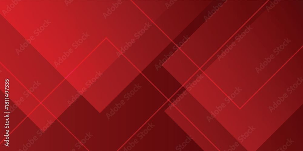 Obraz premium Abstract red Geometric Abstract Background with Overlapping Diagonal Shapes, vector